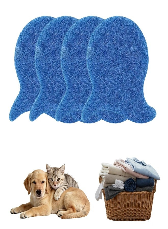 ZingFsh 4PCS Pet Hair Remover for Laundry, Washable Laundry Pet Hair Catcher, Removes Pet Hair Lint Dander from Clothes & Bedding - Image 1