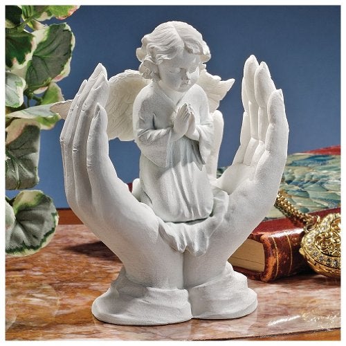 Design Toscano Prayers of an Angel Bonded Marble Statue - Image 2