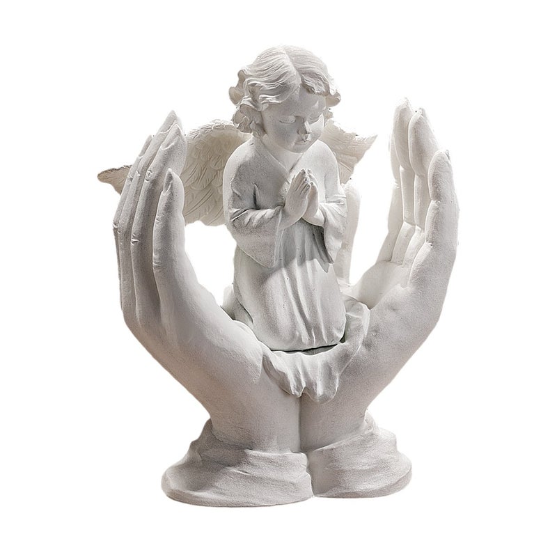 Design Toscano Prayers of an Angel Bonded Marble Statue - Image 5
