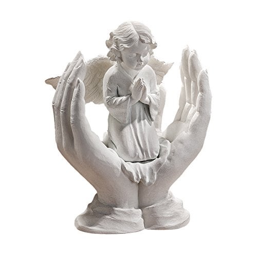 Design Toscano Prayers of an Angel Bonded Marble Statue - Image 1