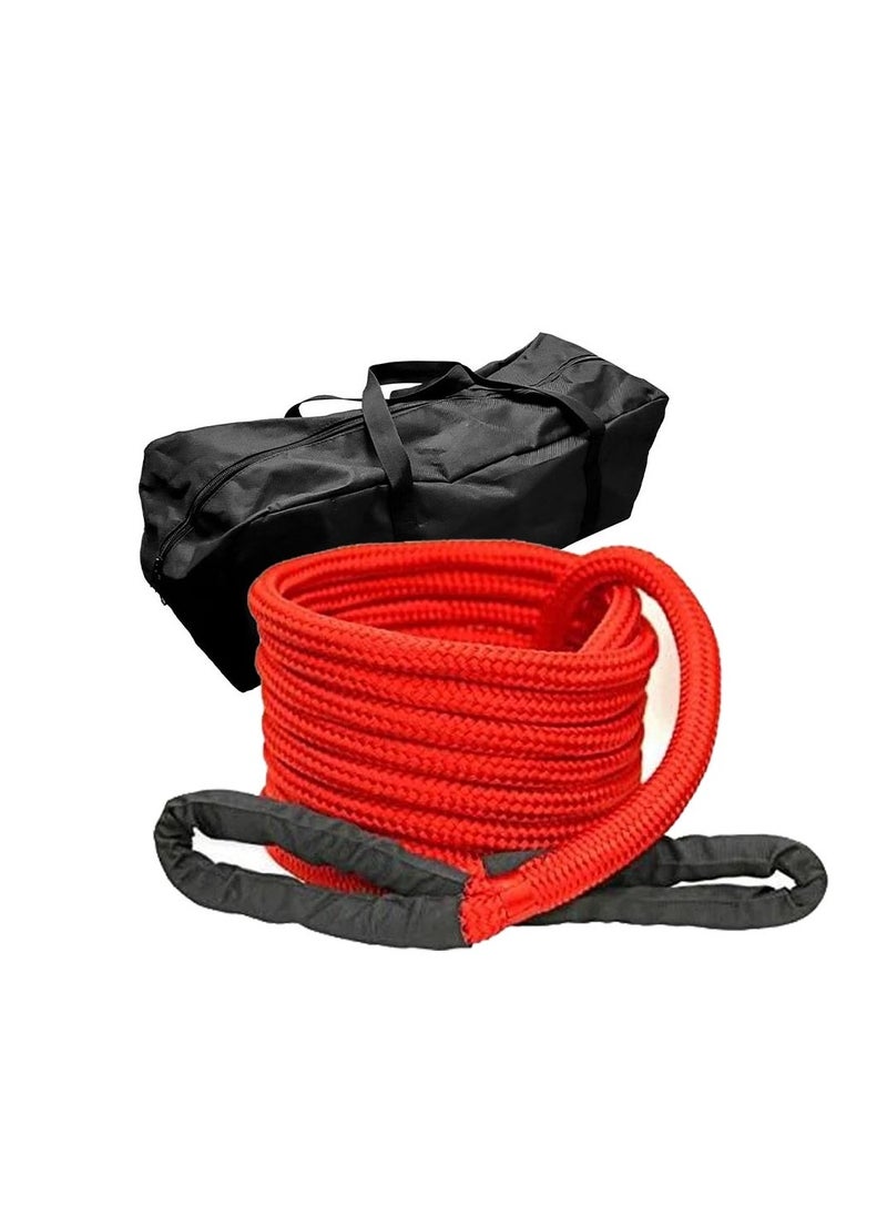 Generic Recovery Rope Nylon Tow Rope Rescue Elastic Outdoor Off-Road Car Round Tow Truck (Colour : 01, Size : 9mX29mm) ATV , SUV , UTV  - Image 1