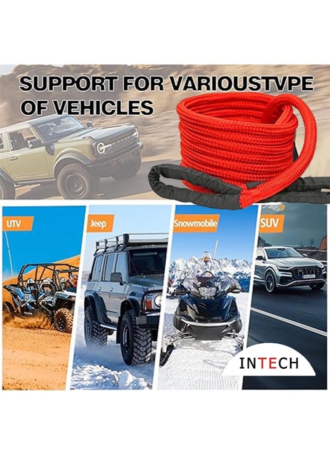 Generic Recovery Rope Nylon Tow Rope Rescue Elastic Outdoor Off-Road Car Round Tow Truck (Colour : 01, Size : 9mX29mm) ATV , SUV , UTV  - Image 2