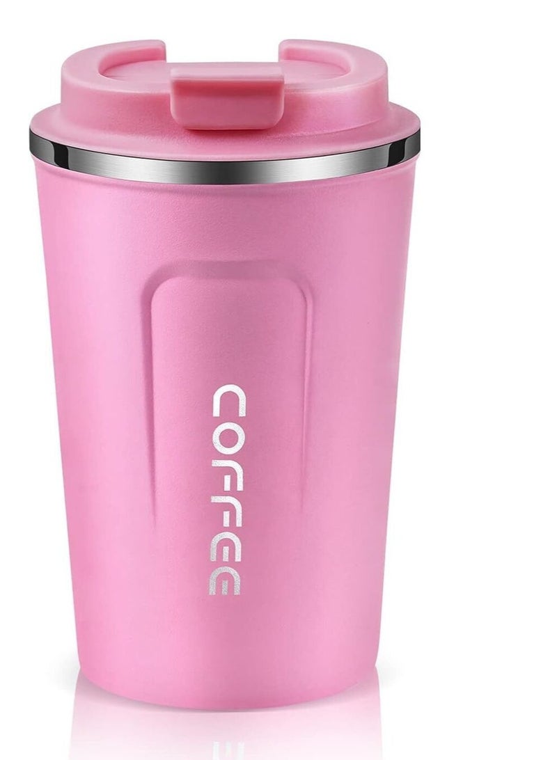 Stainless Steel Vacuum Thermos Mug Pink - Image 1