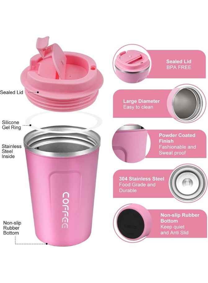 Stainless Steel Vacuum Thermos Mug Pink - Image 3