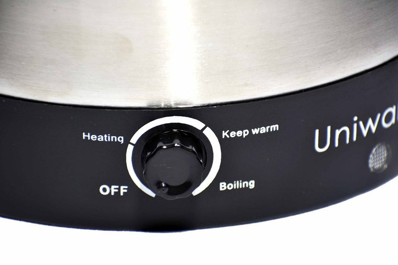 UNIWARE 70019 Uniware 1.2 Liter Stainless Steel 304 Electric Cooker With Rotating Base - Image 4