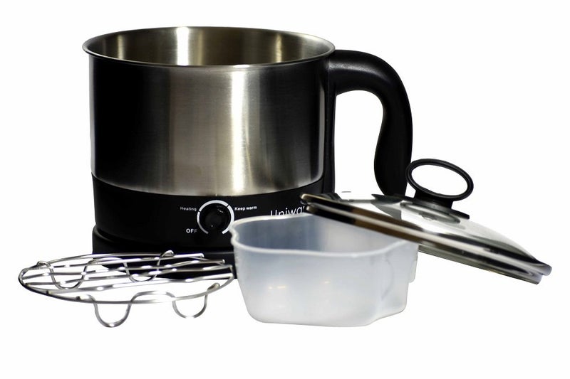 UNIWARE 70019 Uniware 1.2 Liter Stainless Steel 304 Electric Cooker With Rotating Base - Image 2