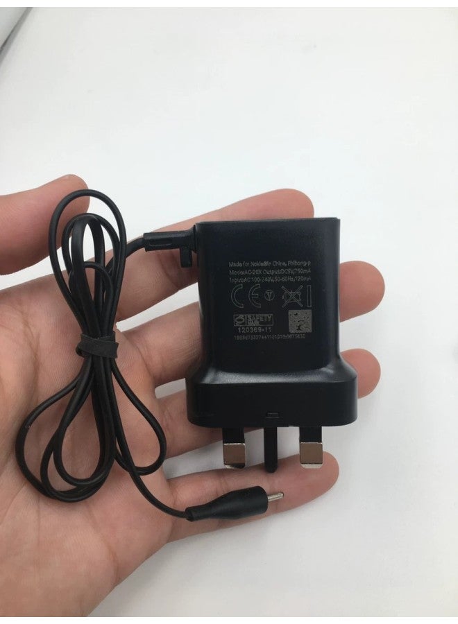 Applicable To Nokia Charging Line 6111 6101 6102 6120 6300 Small Head And Small Hole English Standard Charger-Color:English Gauge Black - Image 1