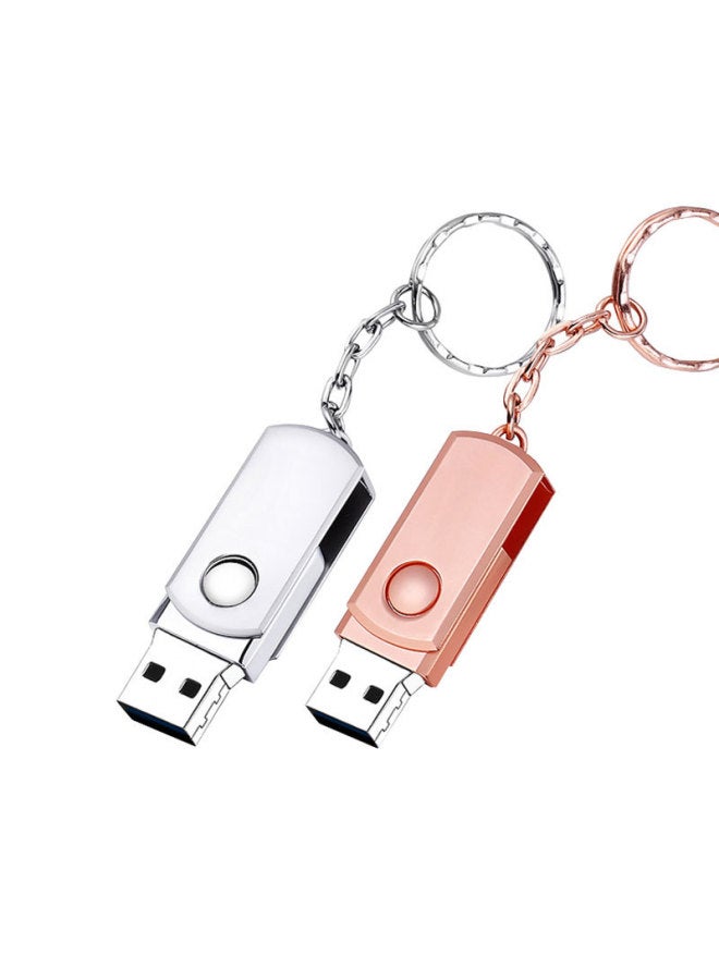 Lettering Rotating USB Flash Disk 16G Car 32G USB Flash Disk 3.0 Metal 8G Lettering USB Flash Disk 64G High Speed USB Flash Disk 128g-Capacity:64GB - Image 5