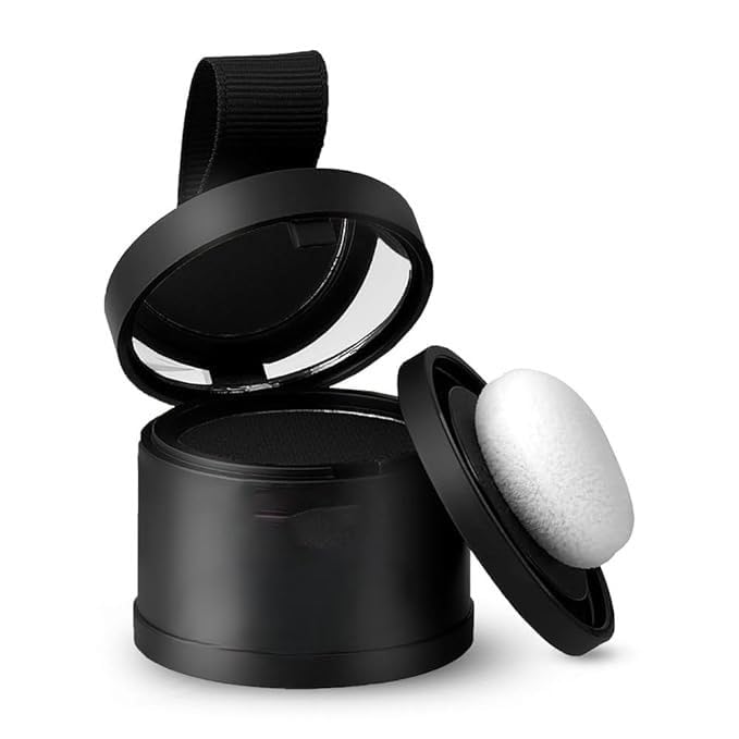Hair Powder Black Helps Cover Grey Roots Bald Spots Instantly Highly Pigmented Fuller and Denser LongLasting Matte Finish Fine Powder for Flawless Application 4gm - Image 1