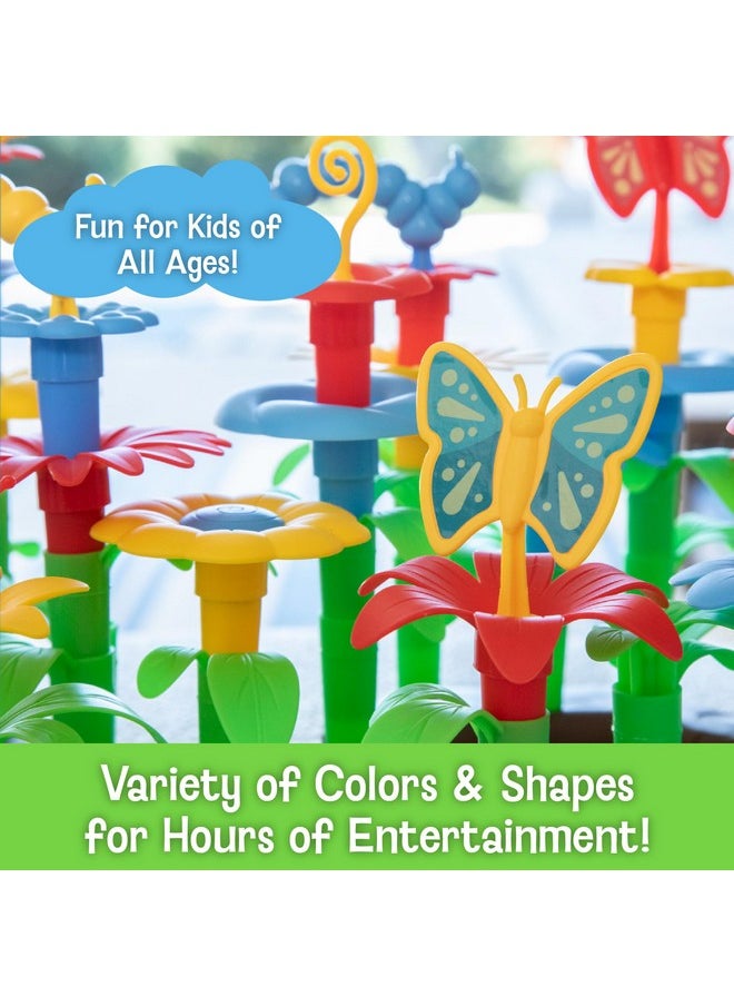 Mindware MindWare Flower Building Toy Set for 3 4 5 6 7 Year Old Girls and Boys, Preschool and Kindergarten STEM Educational Building Toys for Kids Ages 4-8, Flower Garden Building Toy with Storage Case  - Image 5