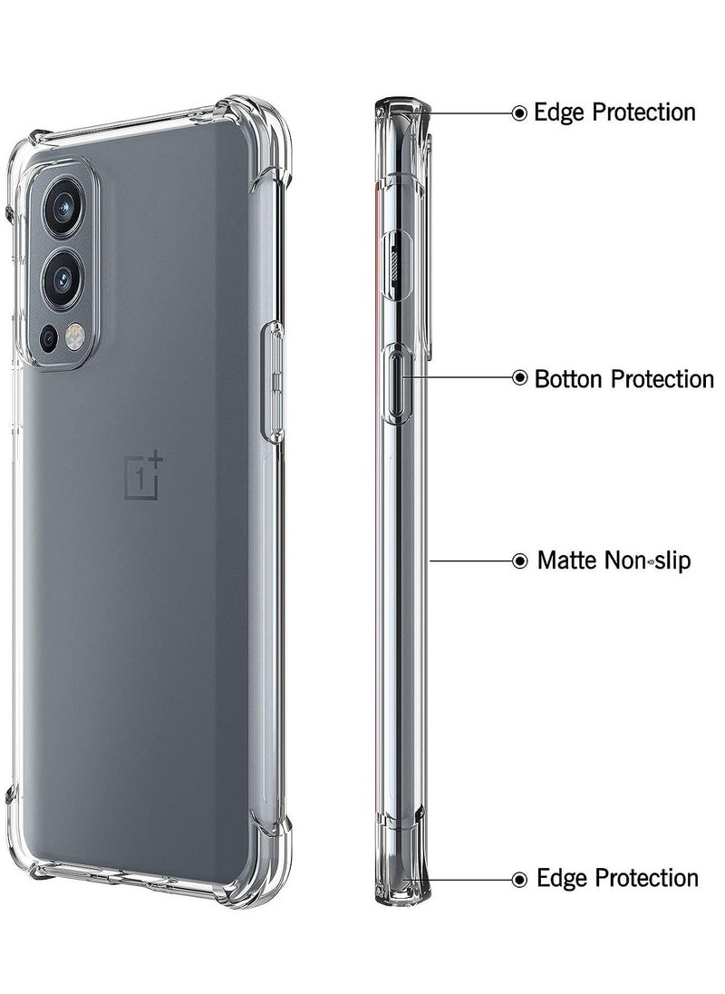 Raxoom Case for OnePlus Nord 2 5G Case Cover Back Air Cushion Soft Silicone Shockproof Protective Bumper Shell Corner, - Image 3