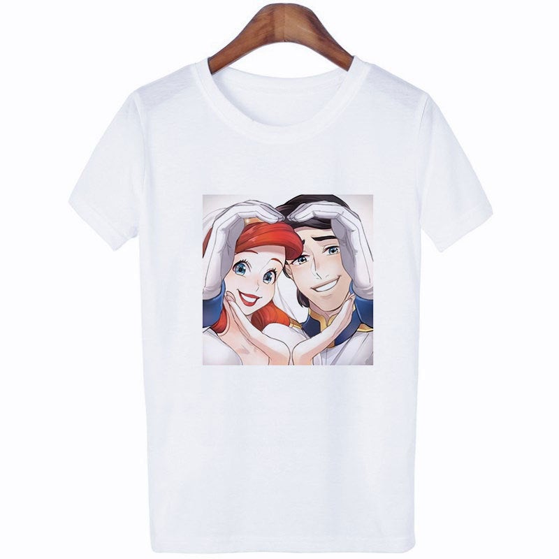 [Spot] Supply Of Cartoon Men'S And Women'S Love Printed Short Sleeve T-Shirt Women'S Jacket T-Shirt Manufacturers - Image 5