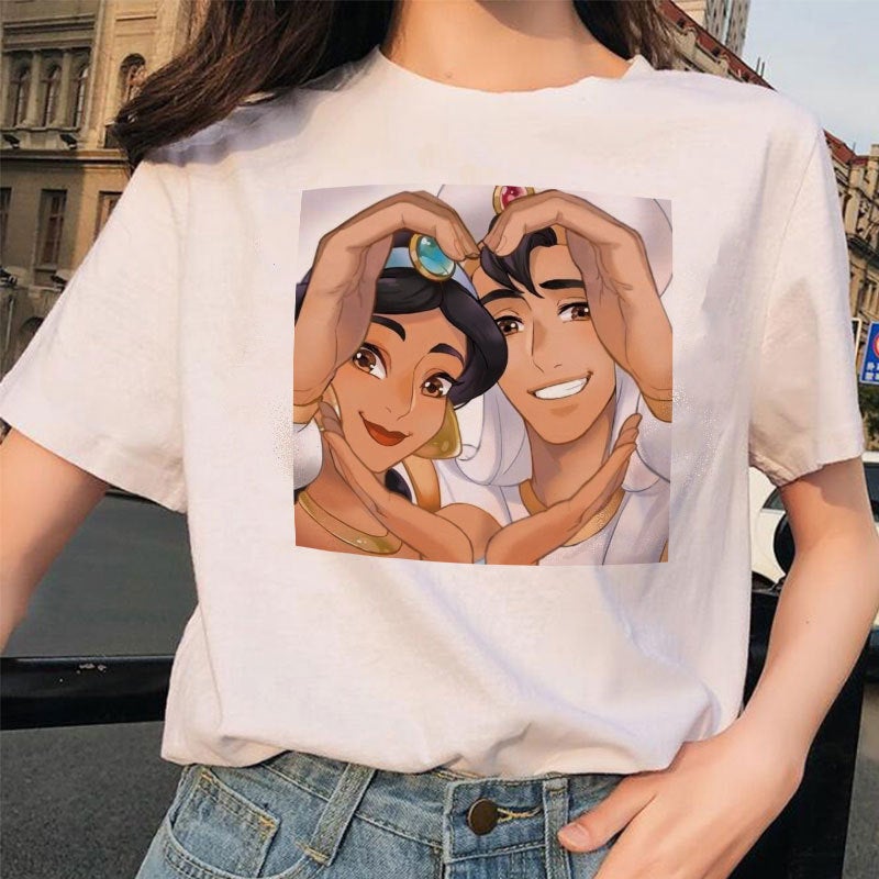 [Spot] Supply Of Cartoon Men'S And Women'S Love Printed Short Sleeve T-Shirt Women'S Jacket T-Shirt Manufacturers - Image 2
