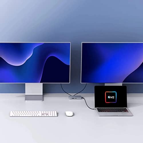 HyperDrive 4K Dual HDMI USB C Hub M1 MacBook 10in1: Dual 4K HDMI, Gigabit Ethernet, USB-A, USB-C, USB-C 100W Power Delivery, MicroSD/SD, Headphone Jack for MacBook Pro/Air(M1), Windows PC, Chromebook - Image 2
