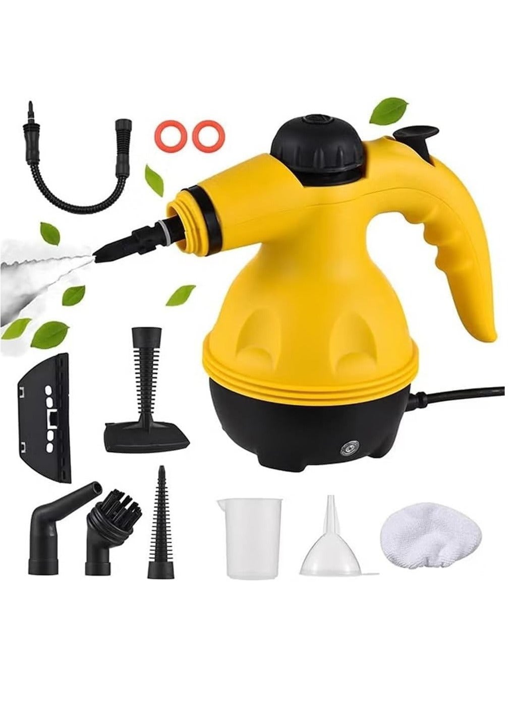 High Pressure Steam Cleaner, Portable Handheld Steam Cleaner for Home Kitchen,1200W Multifunctional High Temperature Pressure Steam Cleaning Machine with 9 Pcs Accessories for Kitchen, Car, Window (A)