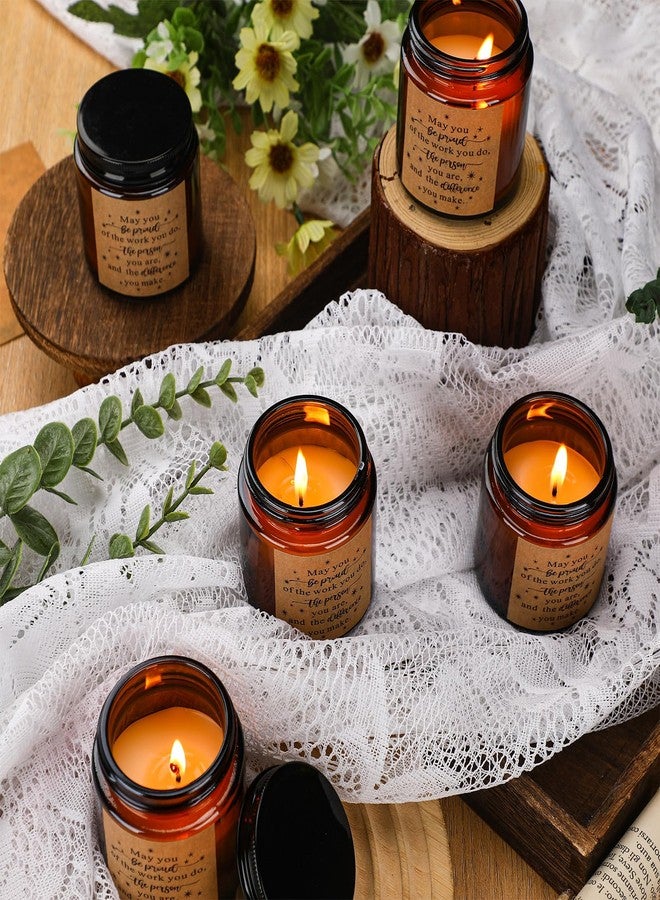 MTLEE 24 Pcs Christmas Jars Thank You Gift Candles 3.5 oz Employee Appreciation Gifts Bulk Soy Wax Jar Inspirational Candle Thank You for Coworkers Employee Women Teacher Volunteers(Stylish Style) - Image 4