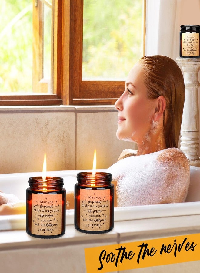 MTLEE 24 Pcs Christmas Jars Thank You Gift Candles 3.5 oz Employee Appreciation Gifts Bulk Soy Wax Jar Inspirational Candle Thank You for Coworkers Employee Women Teacher Volunteers(Stylish Style) - Image 3