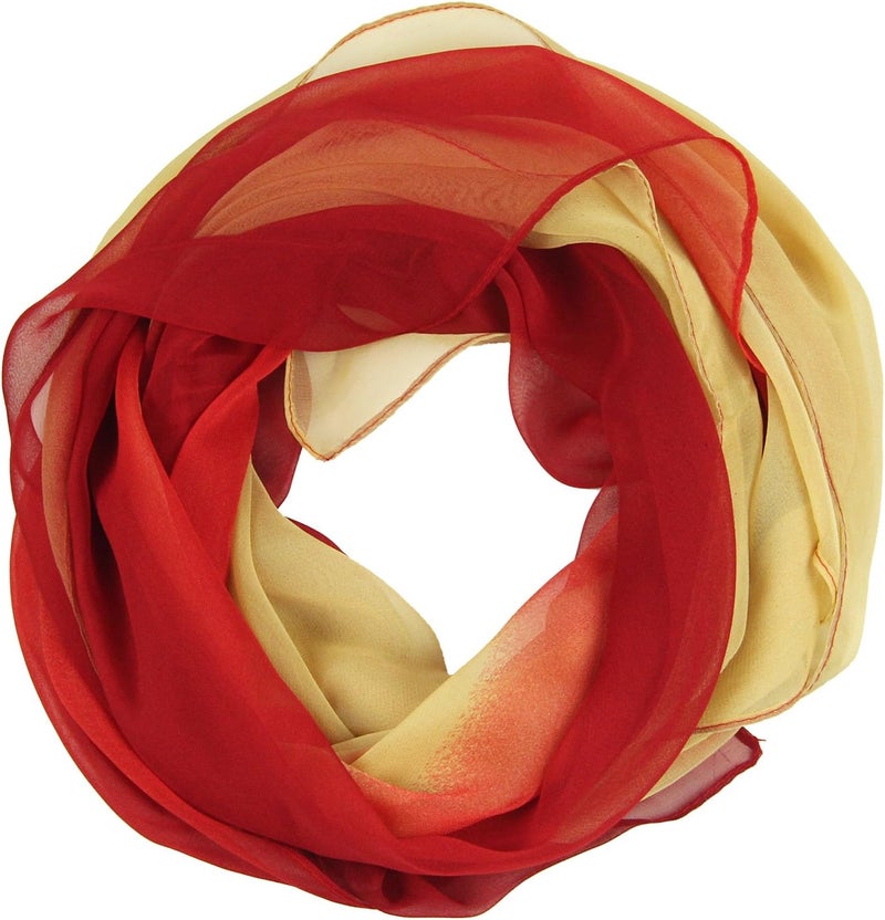 PANTONIGHT Long Chiffon Sheer Scarf Gradient Shaded Colors Lightweight Scarf For Womens - Image 4