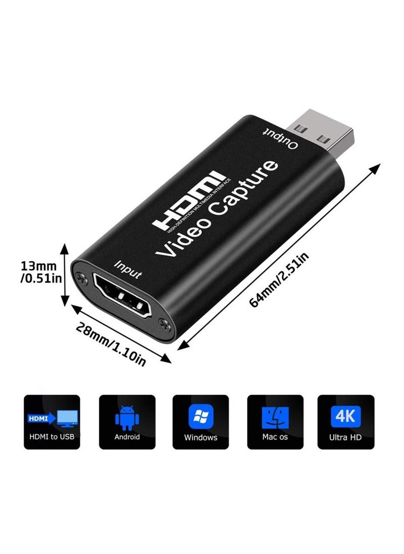 كينسو بطاقة التقاط فيديو 4K HDMI للبث المباشر ومؤتمرات الفيديو والتدريس والألعاب  - Image 2