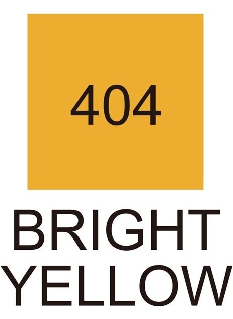 Zig Kurecolor Fine&brush For Manga Double Sided Pen N:404 Bright Yellow  - Image 2