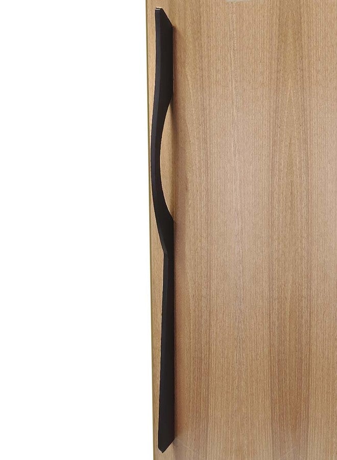 VOLO Black Finish Wardrobe Handle, Wardrobe Door/Cabinet Door/Drawer Pull Handle/Door Pull Handle for Kitchen/Office/Bedroom/Winodw Sliding Closet. Satin Black Finish (SAC-39 18 Inch, 2) - Image 1