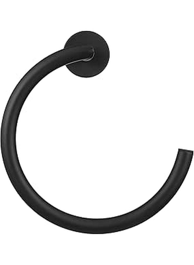 Stainless Steel Wall Mounted Towel Drying Rack And Ring For Bathroom - Image 1