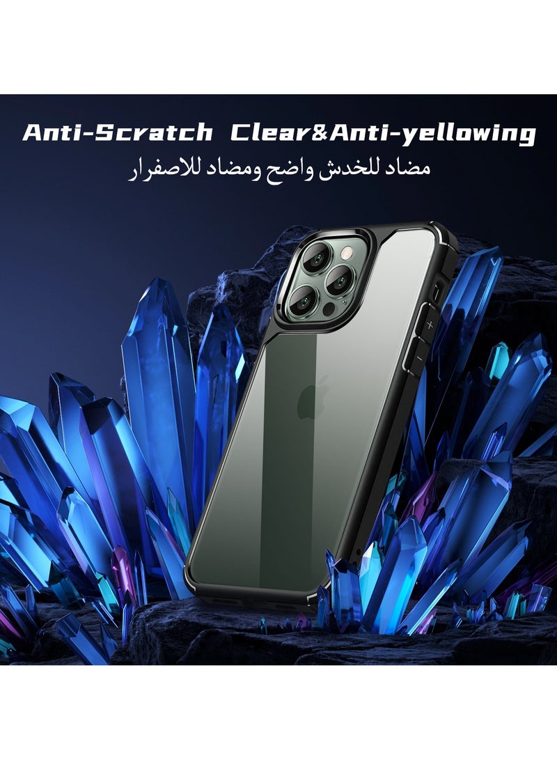 UCHUANG iPhone 11 Pro Max Case Clear Cover Ultra Thin Silicone Shockproof Hard Back Cases Transparent Protective Slim Phone Case for Apple iPhone 11 Pro Max 6.5 inch - Black - Image 3