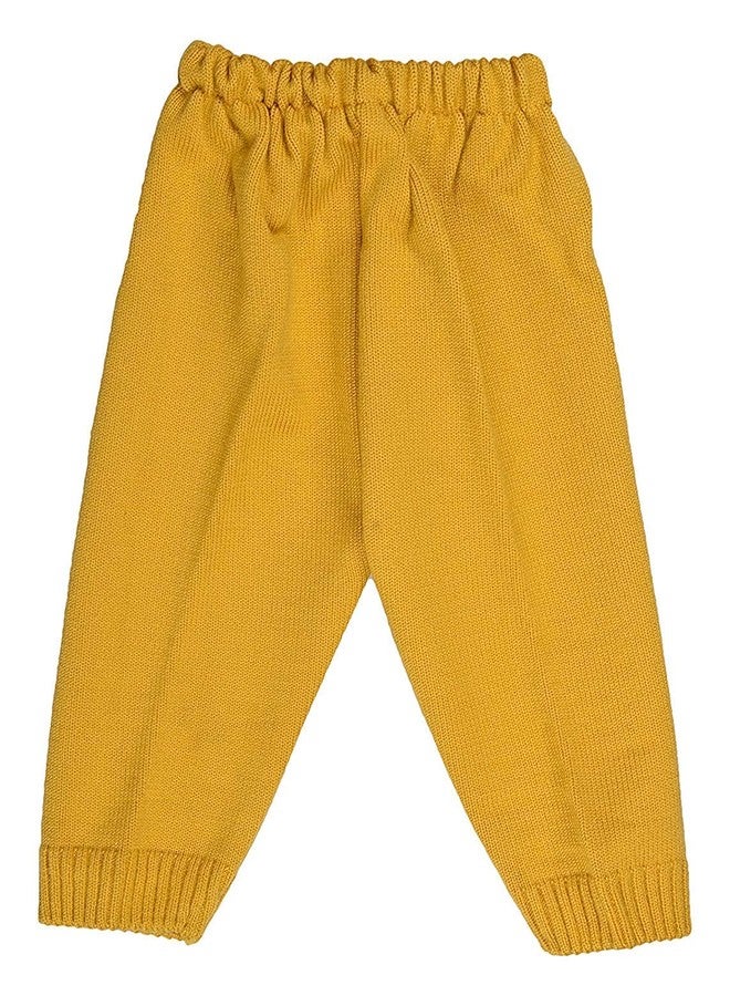 Sweetums Baby Boys' Wool Clothing Set, Wool Knitted (United Colors Yellow, Dark Grey Mix, Red, Kids Winter Sweater Pyjami Suit, 0 to 12 Months) (3-6 Months) - Image 5
