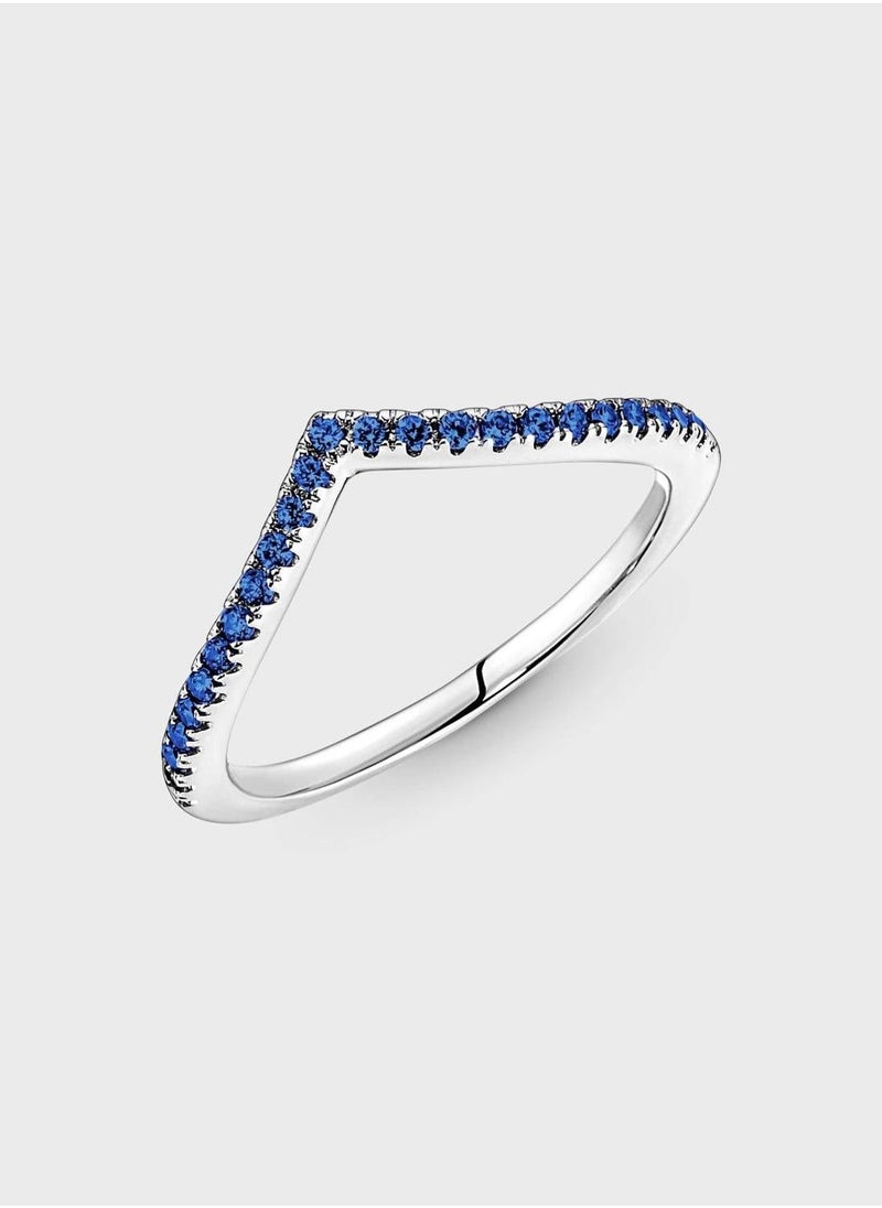 PANDORA Pandora Timeless Wish Sparkling Blue Ring  - Image 4