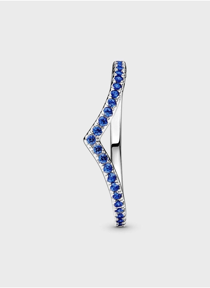 باندورا خاتم باندورا تايمليس ويش بأحجار براقة زرقاء - Image 3