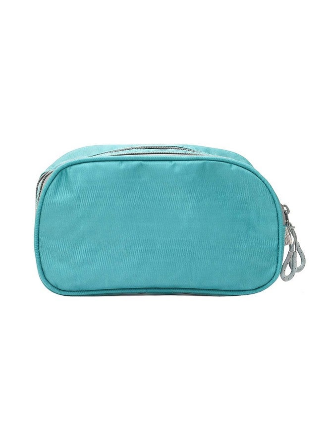 TRAVALATE Solid 9 Cms Cosmetic Pouch (S_TR1405_Turquise Blue) - Image 5