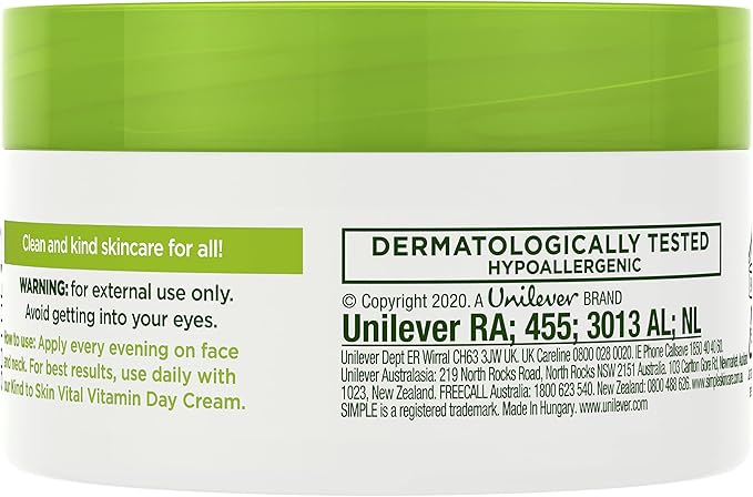 simple كريم الليل الفيتامينات الحيوية للبشرة الحساسة 50 مل - Image 3