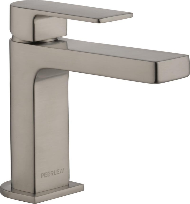 Peerless Xander Single Hole Bathroom Faucet Brushed Nickel Single Handle Bathroom Faucet Drain Assembly Brushed Nickel P1519LFBN