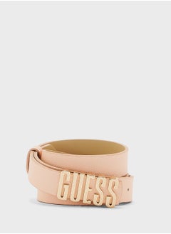 GUESS Logo Detailed Allocated Hole  Belt  - Image 1