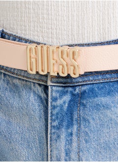 GUESS Logo Detailed Allocated Hole  Belt  - Image 4