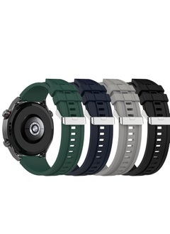 Y&D Soft Silicone Bands, breathable soft silicone strap with Huawei Watch GT3 PRO | 46mm Runner 3, for Men Women (6 Pack)  - Image 4