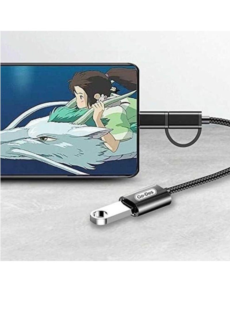 GO-DES GD-CT033 Convertor from USB To Type-C and Micro - Image 4