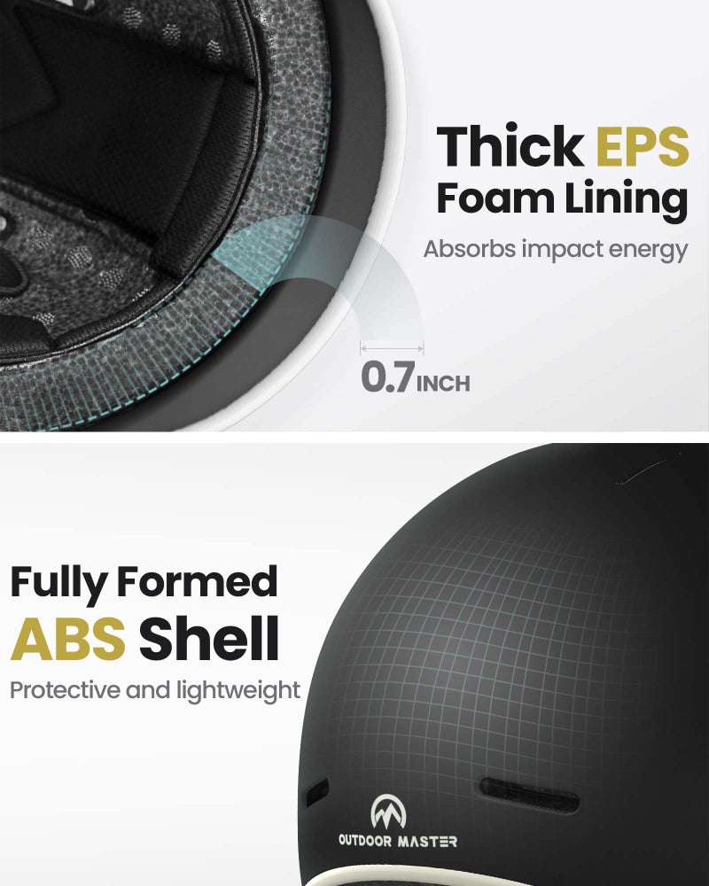 OutdoorMaster Bike Helmet for Adults,Adjustable Cycling Helmet for Men & Women - Safety Certified for Bicycle Skateboard Road Bike Skating Roller Commuting Helmet - Meteorite Black,L - Image 2