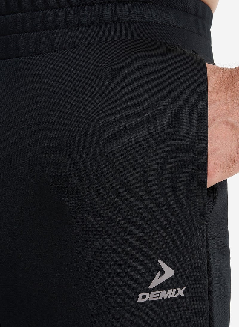Demix Men's Black Athletic Sport Pants - Moisture-Wicking, Lightweight, Quick-Dry Workout Joggers with for Running, Gym, Training, and Casual Wear - Comfortable, Durable, High-Performance Activewear - Image 5
