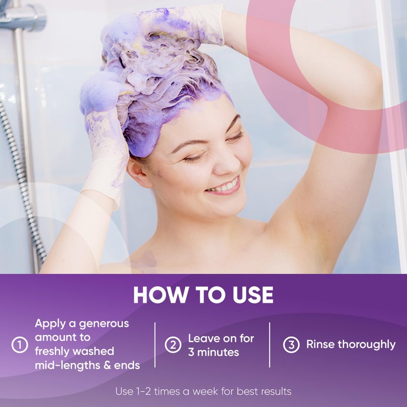 Get Back Gorgeous GBG Purple Conditioner for Blonde Hair - Hair Toner for Bleached, Grey & Blonde, Conditions & Neutralizes Brassy Hair in 3 Minutes - Hair Mask for Soft, Shiny & Silky Hair for Women & Men, 8 Oz - Image 4