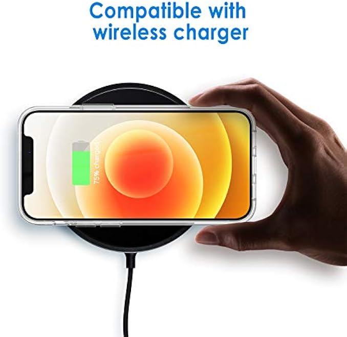 JETech Case for iPhone 12 mini 54Inch NonYellowing Shockproof Phone Bumper Cover AntiScratch Clear Back Clear - Image 2