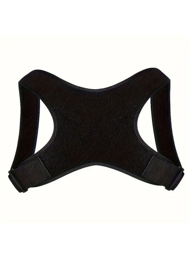 Black Posture Corrector Back Brace Adjustable Support For Back Pain Relief - Image 1