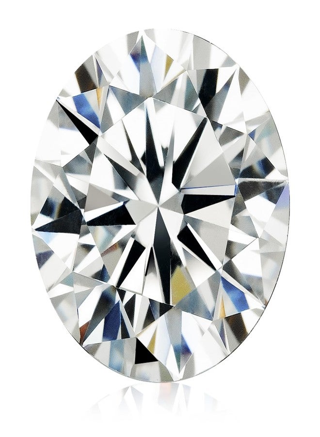 SAINTIMO Gems Moissanite Gemstone Wearing For Making Jewellery Purpose Lab Grown Simulated Diamond Stone Certified By Lab For Men And Women |Round Cut 10.0 Carats - Image 1