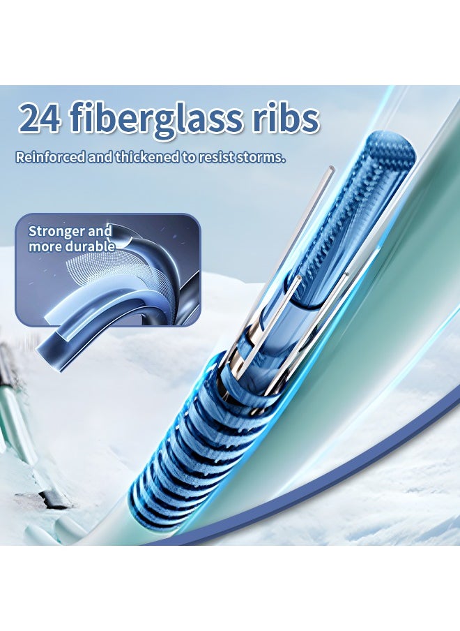 Beauenty - Automatic 24-Rib Umbrella with UV50+ for Full Protection,Take on any Weather for both Sun and Rain - Image 1