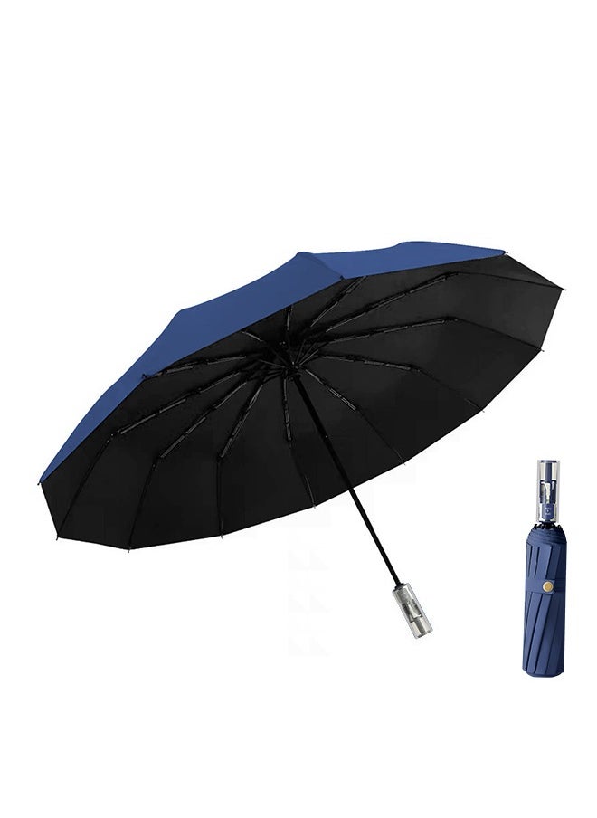 Beauenty Automatic 24-Rib Umbrella with UV50+ for Full Protection,Take on any Weather for both Sun and Rain  - Image 1