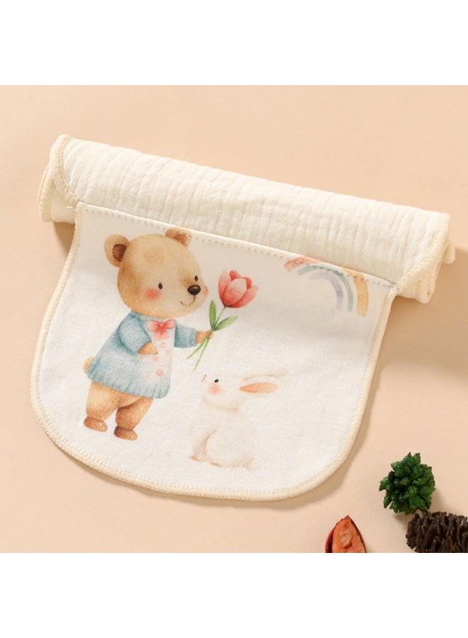 Baby Sweat-absorbing Towel, All-cotton, Soft And Breathable, Spring And Summer Kindergarten Sweat Towel, Infant Class A All-cotton Pad Sling