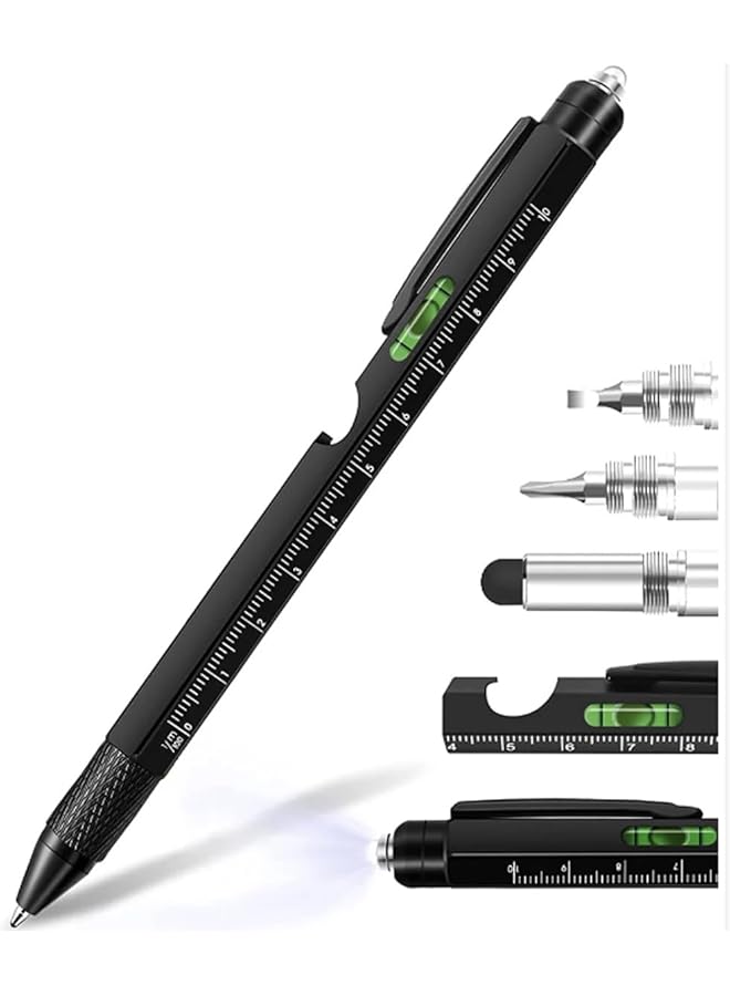 promass 9 in 1 Multitool Pen，Multi tool pen set gift tool pen for Mens Valentines Gifts for Dad, Birthday Gifts for Men ，Dad Gifts from Daughter - Image 1