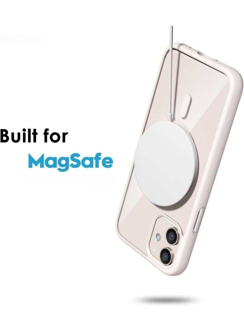 أكاليكس جراب مغناطيسي لهاتف آيفون 11 [مقاوم للصدمات ونحيف]، غطاء خلفي صلب شفاف مع حماية فائقة |تيتانيوم طبيعي - Image 3