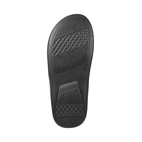 Mochi Mens Leather Brown Slippers (Size (10 UK (44 EU)) - Image 4