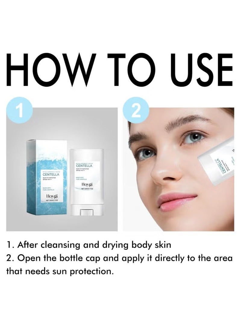 Hoygi Stick SPF 50, Silky-Fit Sunblock for Face & Body, Moisturizing Formula for All Skin Types - Image 5